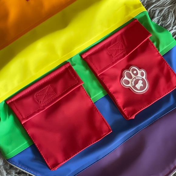 Canada Pooch Rainbow/Pride Torrential Tracker Dog 18” Rain Jacket - Picture 3 of 8